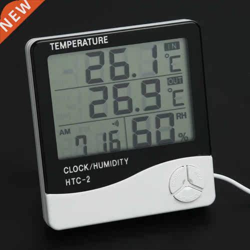 LCD Humidity Meter Weather Station Alarm Clock