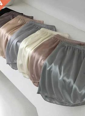 Comfortable Loose Short Pants Women Soft Ice Silk Sreetwear