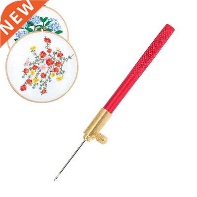 Embroidery Tambour Crochet Hook with 3 Needles Handle