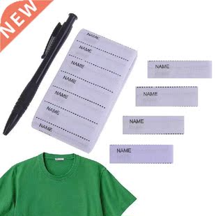 100pcs White Washable Iron on Name Labels Garment Fabric