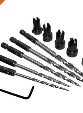 Drill Bits Hex Shank Taper Drill Counter Sink Holes Drilled