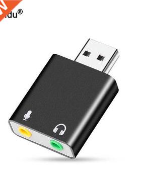 External USB Audio Sound Card USB To Jack .5mm Converter