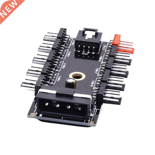 SATA Fan Hub 4pin PWM Hub PC Fan Large 4P Power Supply Split