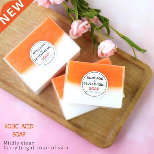 Kojic Acid Soap Dark Black Skin Lightening Soap Hand made Ko
