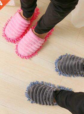 S/M/L 2Pcs/pair Non-slip Lazy Floor Foot Socks Shoes Mop Sli