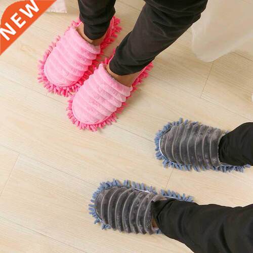 S/M/L 2Pcs/pair Non-slip Lazy Floor Foot Socks Shoes Mop Sli