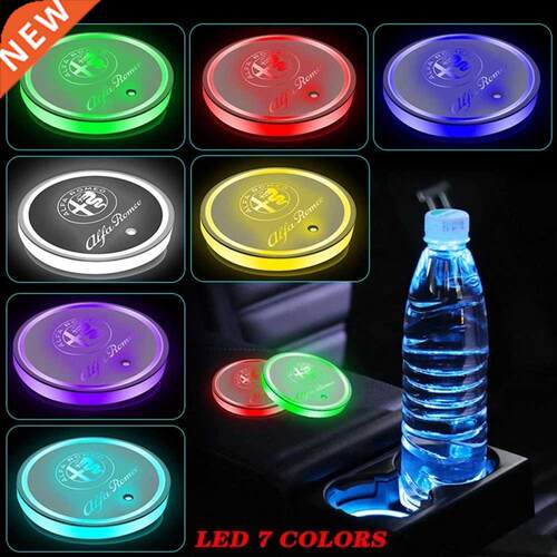 1PCS Car Led Atmosphere Light Water Cup Mat For Hyundai I0