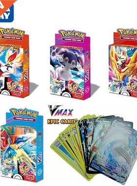 Random 25Pcs/Box New Pokemon Cards Vmax Engli Version Bat