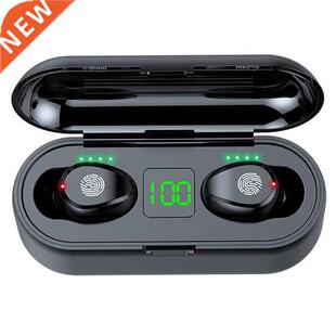 F9 TWS Wireless Bluetooth Earphone Headphone Sport Touch Min