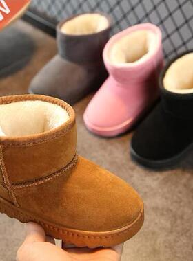 Fashion Children Casual Shoes Baby Boys Girls Snow Martin Bo