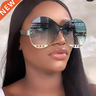 New Fashion Elegant Star Hlow Lens Sunglasses For Women Vi