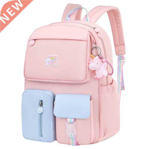 Korean faion rainbow oulder strap school bag for teenage