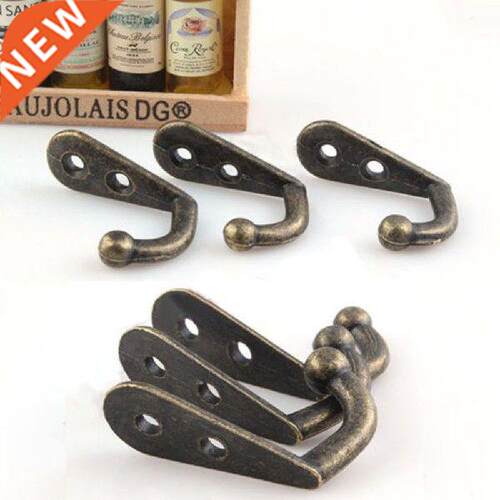 10pcs/lot Retro Prong Hook Clothes Hanger Door Wall Hooks