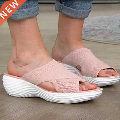Women Sandals 2022 New Summer Sandals Soft Bottom Wedges Cha