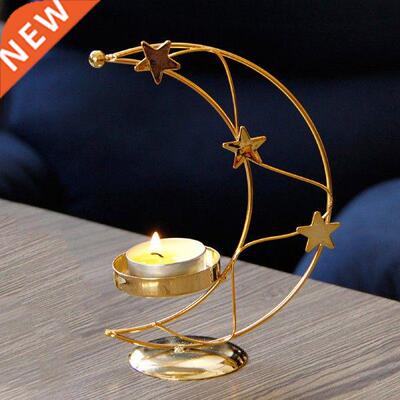 Iron Tea Light Candle Holder, Gold Plating Decorative