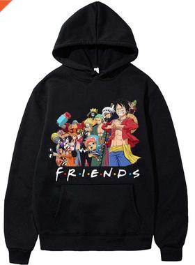 Anme One Pece Hoode Men and women Harajuku Pullover Sweat