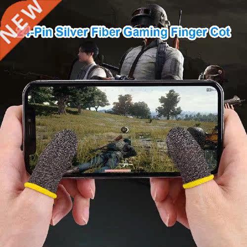 2pcs 24-Stitch Finger Cover Breathable Game Controller