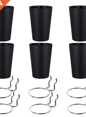 6 Sets Pegboard Hooks with Pegboard Cups Ring Style Pegboard