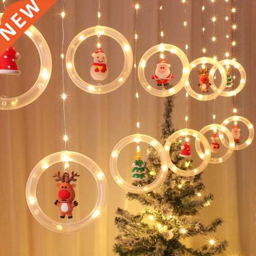 Christmas string ring curtain light star modeling light LED