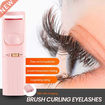 Electric Heated Eyelash Curler Long Lasting Eyelash Makeup T