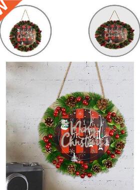 Useful Wooden Doorplate Innovative Fake Pine Cones Rustic