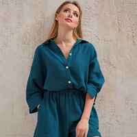 HiLoc Casual Sleepwear Cotton Pajamas For Women Sets Suit Tu thumbnail 6