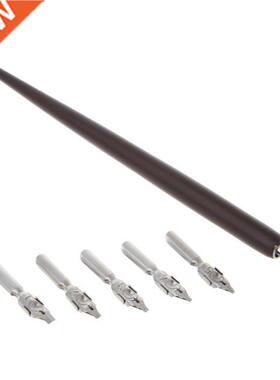 Wood English Calligraphy Pen Copperplate Script Oblique Dip