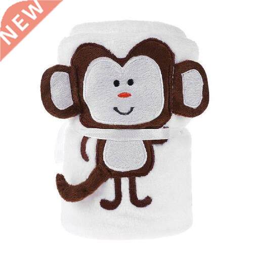 Cute Cartoon Animal Baby Bath Towel Fleece Hood Infant