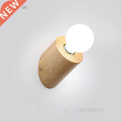 Nordic Wall Lamp desgin wood vanity light Simplicity led E27