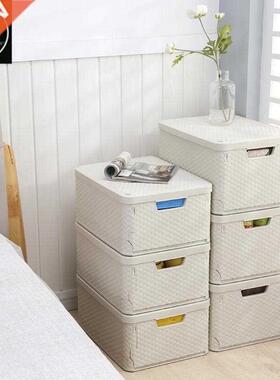 folding storage box plastic clothing sorting large utility