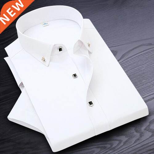 High Quality Non-ironing Men Dress Shirt Short Sleeve New So