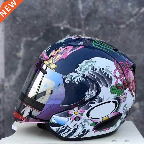 Open Face Half Helmet SZ-Ram Oriental Dragon Motorcycle Hel