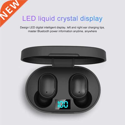 New E6s Smart Digital Display Bluetooth Headset Wireless Min