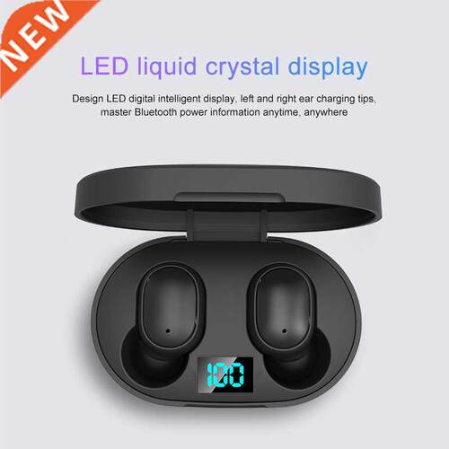 New E6s Smart Digital Display Bluetooth Headset Wireless Min