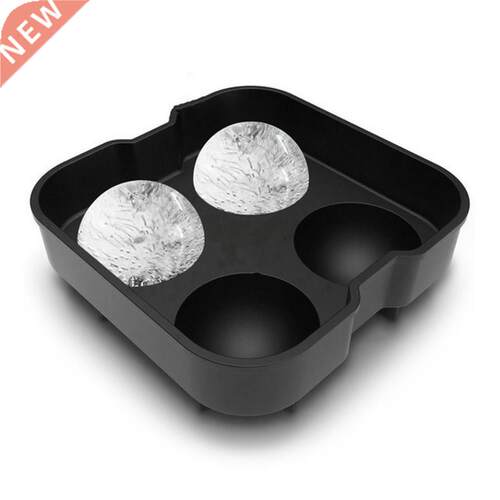 4 Holes Whiskey Cocktails Ice Balls Maker Silicone Ice Cube