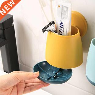 athroom Toothrush Holder Toothrush Toothpaste Wall-Mounte