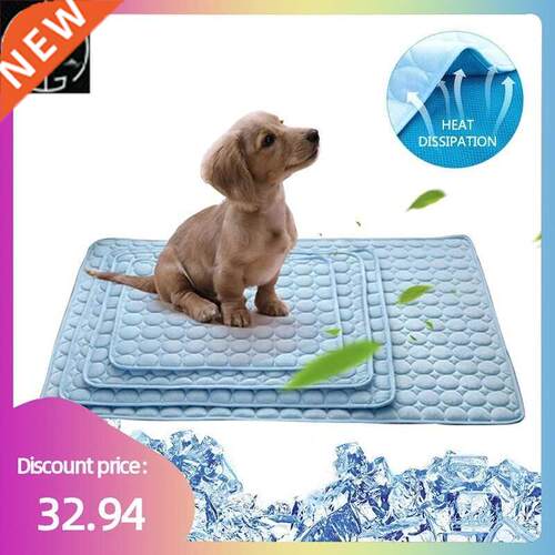 Summer Pet Dog Cooling Mat Breathable Waable Dog Bed Pad M