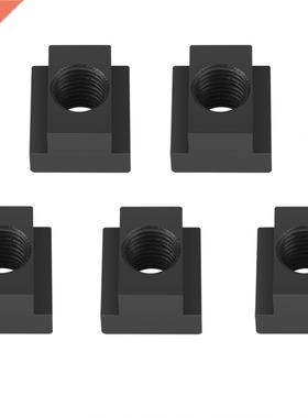 5 pcs Black Oxide Finish T Slot Nuts M16 Threads Fit Into T