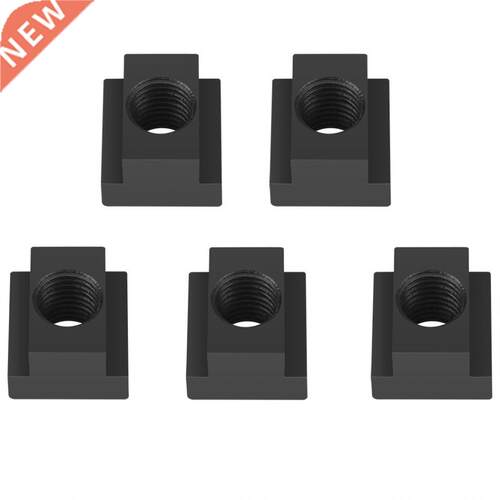5 pcs Black Oxide Finish T Slot Nuts M16 Threads Fit Into T