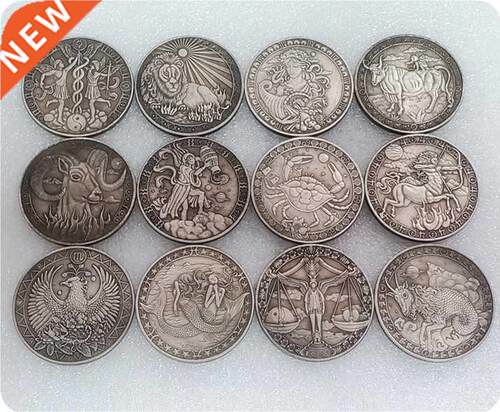 Twelve Constellations Zodiac Collectible Coin Original Coins