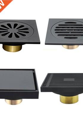 Modern Pure lack Invisile Shower Floor Drain /athroom al