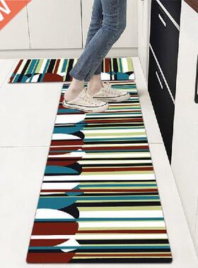 Modern Kitchen PVC Doormat Decor Bedroom PU Leather Carpet