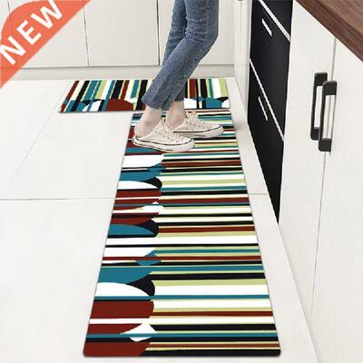 Modern Kitchen PVC Doormat Decor Bedroom PU Leather Carpet