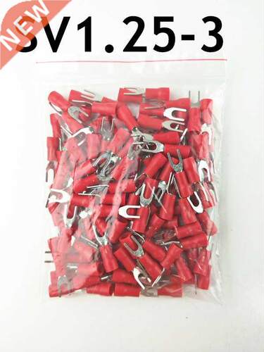 100 PCS SV1.25- Red Furcate Terminal Cable Wire Connector I