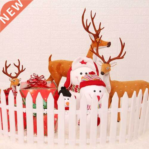 Christmas decorations Christmas elk snowman fence decoration