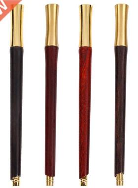 Retro Wood Ballpoint Pen 0.5mm Refillable Wax Sealed Nib Bus