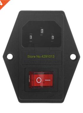 1PC 10A 250V 3 Pn EC320 C14 AC nlet Male Plug Power Socke