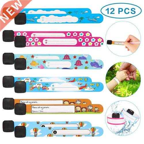 12Pcs/Set Children Travel Outdoor Safe Anti-lost Wristband S