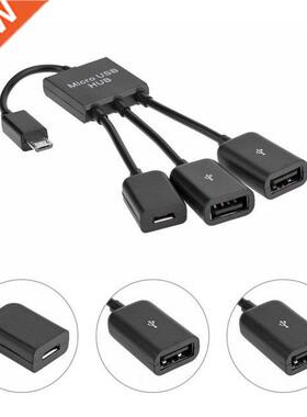 3 in 1 Micro USB Power Charging Host OTG Hub Cable Adapter S