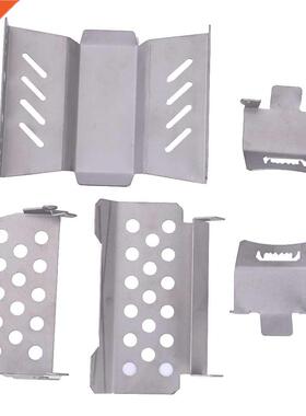5pcs Steel Protection Skid Plate Front Rear Servo Guard